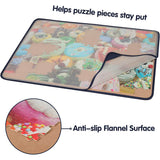 Jigsaw Puzzle Table Portable Puzzle Mat for Up to 1500 Pieces, with Dustproof Cover