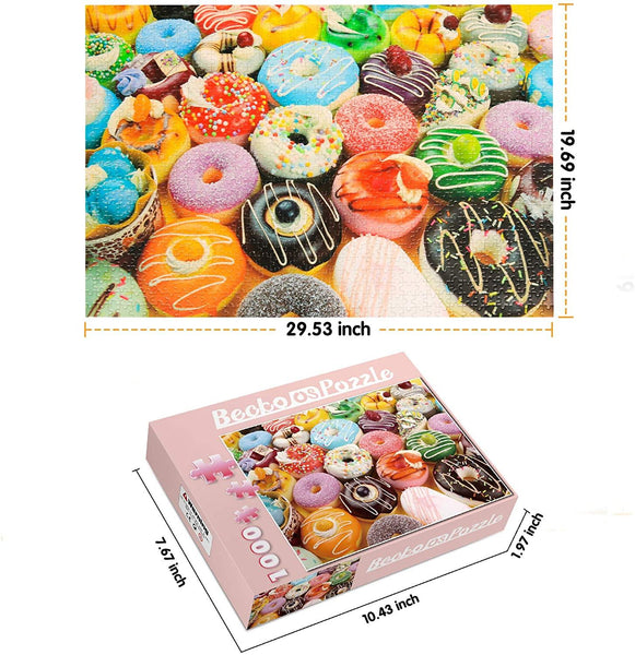 Toynk Donut Shop Puzzle – 1000 Teile, Buntes Bäckerei-Motiv Für Erwachsene & Kinder