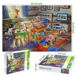 Naughty Doggies 1000 Piece Jigsaw Puzzle - jigsawdepot