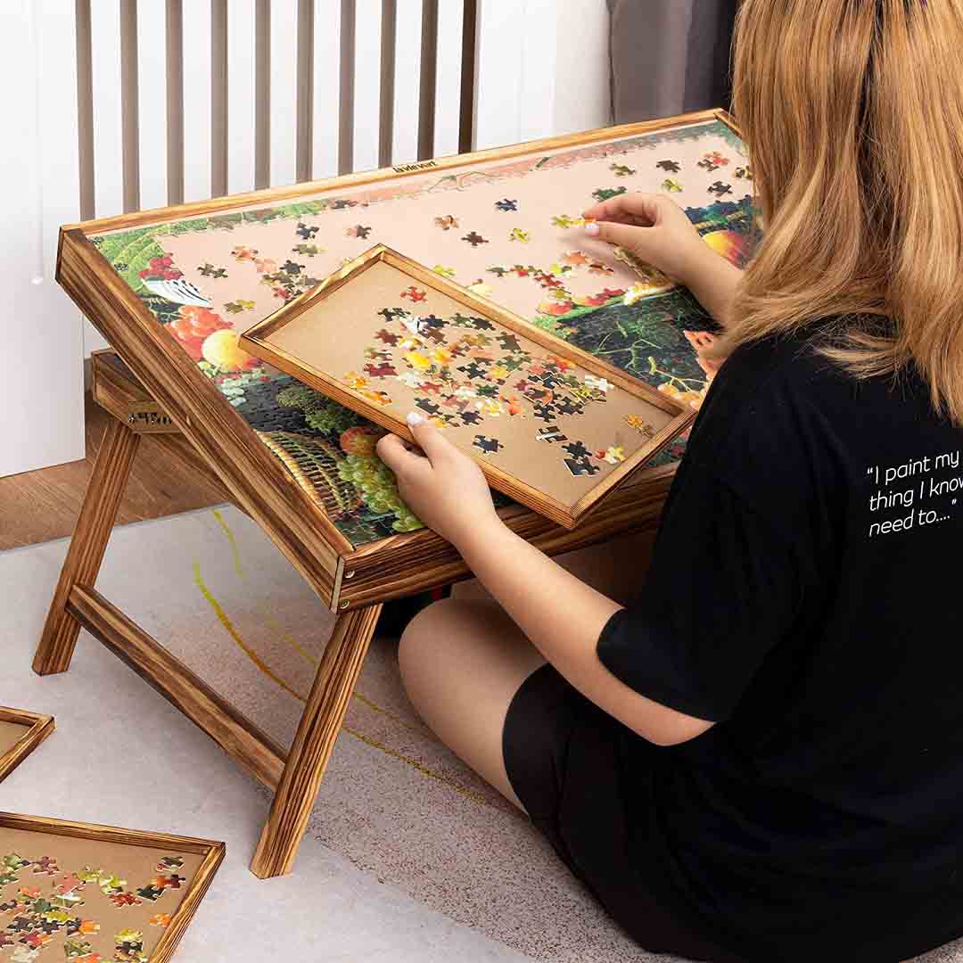 Puzzle Magic™ Tabletop Puzzle Easel Accessory  Puzzle table, Jigsaw table,  Jigsaw puzzle table