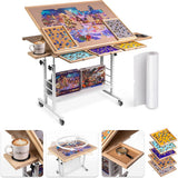 LAVIEVERT 1500 Piece Tilting Puzzle Table with 5 Drawers & Cover, Angle & Height Adjustable Puzzle Board