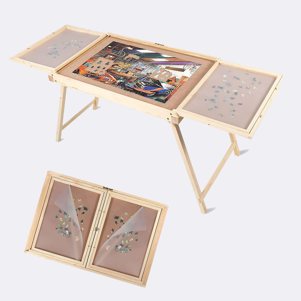 Jigsaw Puzzle Table with Foldable Legs & Cover 1500 Piece