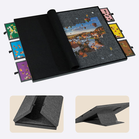 3 Tilting Angle Felt Jigsaw Puzzle Board with Cover 2000 Piece