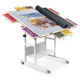 2000 Piece 5 Tilting & Foldaway Jigsaw Puzzle Table with 8 Drawers & Cover