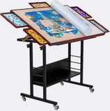 Becko US Tilting Puzzle Table with 5 Drawers & 5 Tilt Angle & Height Adjustment 1500 Piece