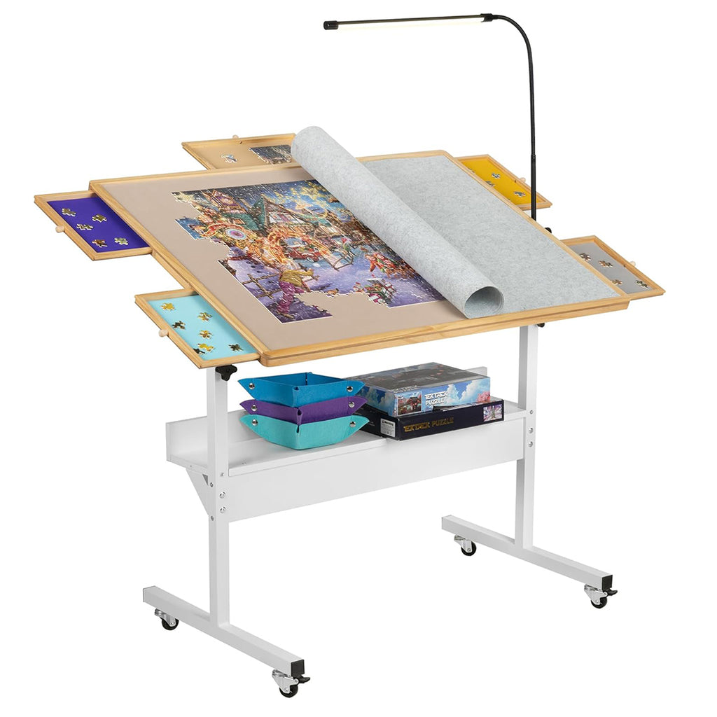 Puzzle Table Target Tektalk Jigsaw Puzzle Table with LED Light, Angle & Height Adjustable ...