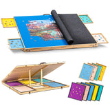 Jigsaw Puzzle Board Table with 4 Sorting Drawers & 5 Felt Trays for 2000 Pieces