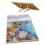 1000 Piece Tilting Wooden Puzzle Board with 4 Drawers & Cover