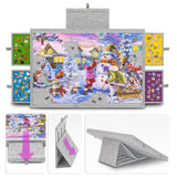 Angle Tilted Puzzle Board with Cover & 4 Drawers 1000 Pieces -  Light Gray