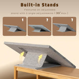 3 Tilting Angle Felt Jigsaw Puzzle Board with Cover 2000 Piece - Light Gray