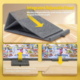 Jigsaw Puzzle Table with Adjustable Stand/Bracket, Lightweight Felt Puzzle Board with Cover & 4 Sorting Drawers 1000 Pieces