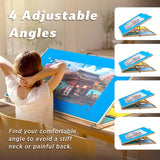 Jigsaw Puzzle Board Table with 4 Sorting Drawers & 5 Felt Trays for 2000 Pieces