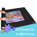 Puzzle Saver Mat Roll Up for 2000 Pieces with Drawstring Closure Storage Bag