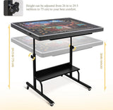Tektalk 1500 Piece Felt Jigsaw Puzzle Table with Felt Cover & 5 Sorting Trays/Drawers