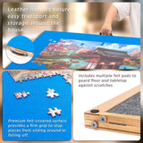 Jigsaw Puzzle Board Table with 4 Sorting Drawers & 5 Felt Trays for 2000 Pieces