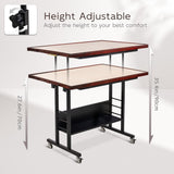 Becko US Tilting Puzzle Table with 5 Drawers & 5 Tilt Angle & Height Adjustment 1500 Piece