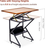 Jigsaw Puzzle Table with Cover and Angle & Height Adjustment for Up to 1500 Pieces