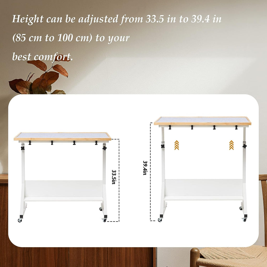 Puzzle Table with Legs Angle & Height Adjustable, Tilting Table with 4 –  jigsawdepot