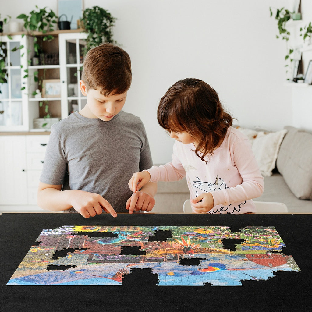 thumbnail image 2 of Milisten 2000pieces Puzzle Mat Inflatable Tube Jigsaw Roll Mat Puzzle Blanket Portable Travel Storage Bag 2 of 10