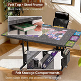 Foldable Felt Jigsaw Puzzle Table with 2 Cover & 8 Sorting Trays/Drawers 2000 Piece