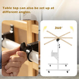 Tektalk Jigsaw Puzzle Table with LED Light, Angle & Height Adjustable Puzzle Board for Up to 1500 Pieces