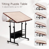 Tilting Puzzle Table with 5 Drawers & 5 Tilt Angle & Height Adjustment 1500 Piece