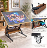 1500 Pieces Jigsaw Puzzle Table with 5 Drawers & Cover