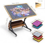1500 Pieces Jigsaw Puzzle Table with 5 Drawers & Cover