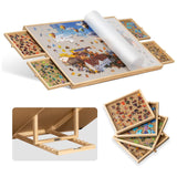 Tilting Jigsaw Puzzle Board with 4 Drawers for 1000 Pieces Puzzle