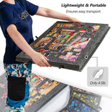 Felt Portable Tilting Puzzle Board Puzzle Table with Drawers and Cover for Up to 1000 Pieces Puzzle