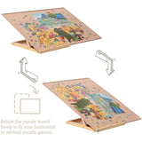 Portable Puzzle Board with Bracket Tilting Puzzle Table for Up to 1000 Pieces