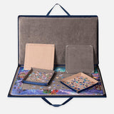 Folding Puzzle Board with 4 Sorting Trays for Up to 1000 Pieces