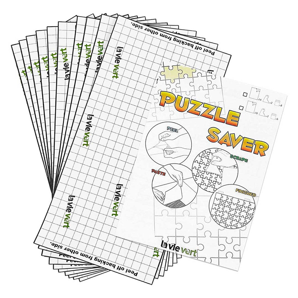 Papel Adhesivo Doble Cara Para Puzzles - 48 Hojas Transparentes, 25x18 Cm, Fuerte Adhesión, Sin Residuos