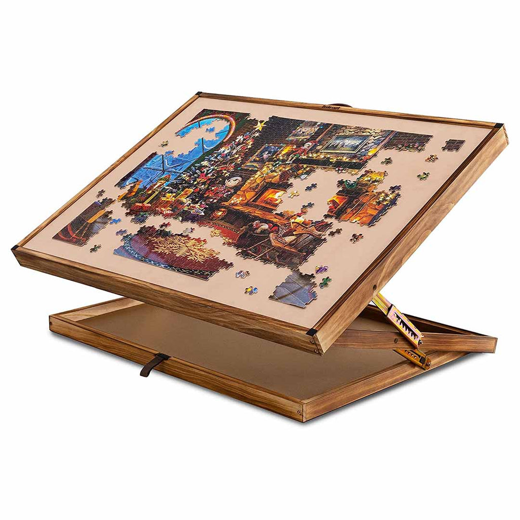 LAVIEVERT 1500 Pieces Wooden Jigsaw Puzzle Table, Adjustable Puzzle Board  Puzzle Plateau, Large Portable Tilting Table with Folding Legs & Non-Slip