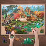 Forest Cabin | 1000 Piece Jigsaw Puzzle for Adults and Kids