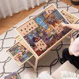 Jigsaw Puzzle Table with Folding Legs for Puzzles Up to 1000 Pieces
