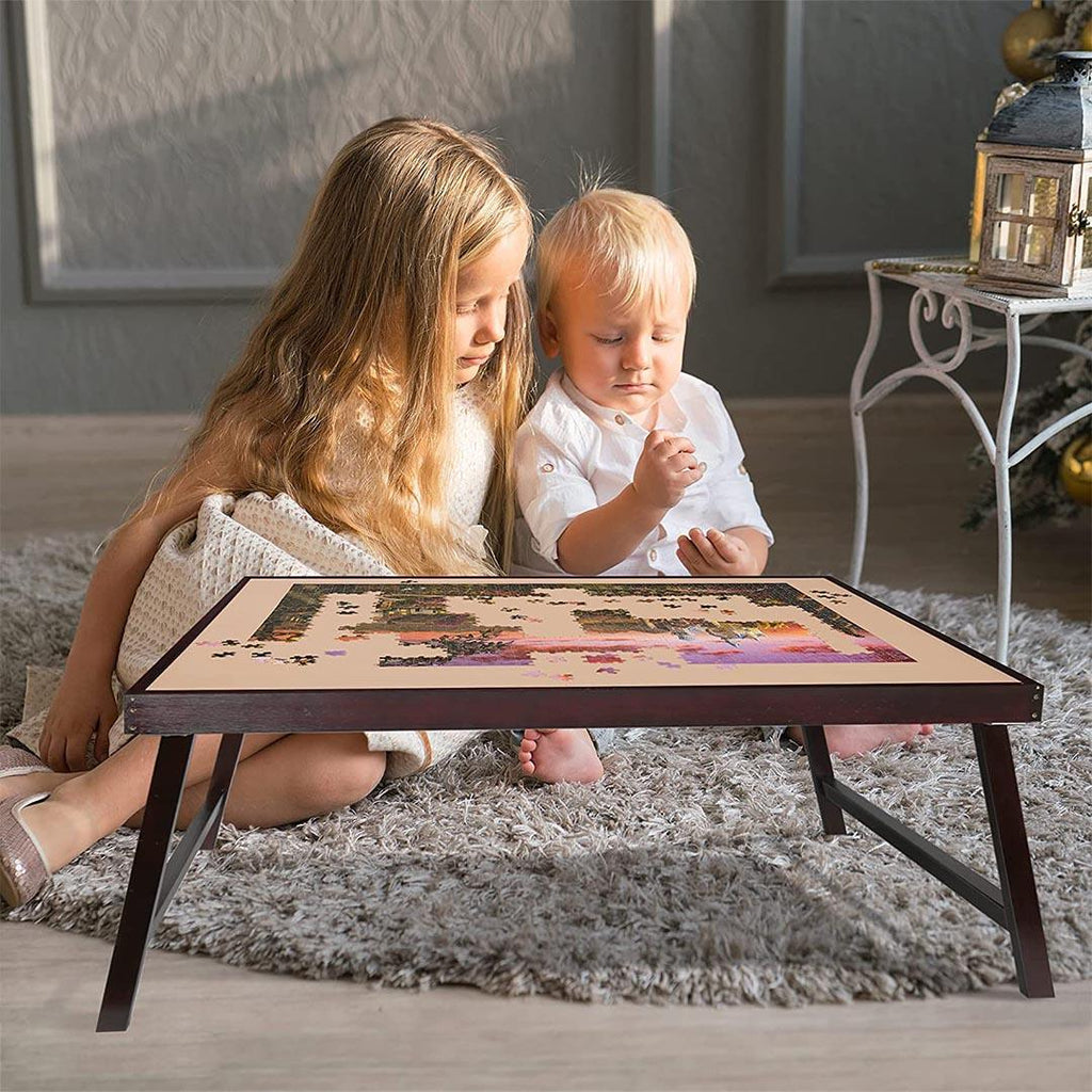 Folding Wooden Jigsaw Puzzle Table